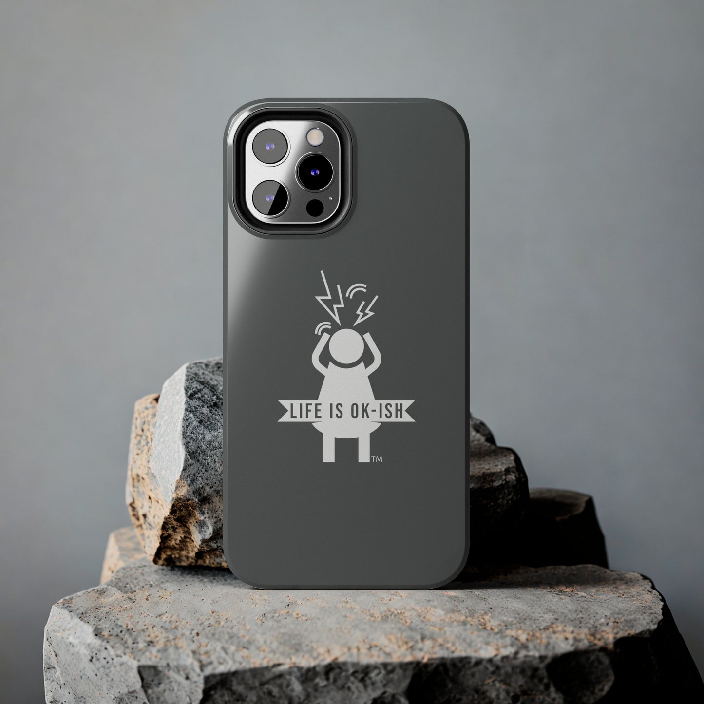 Screaming Woman Tough iPhone Case in Slate