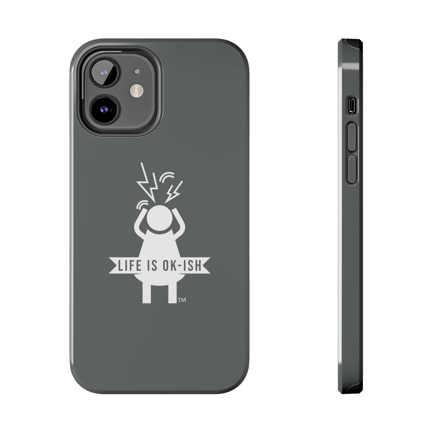 Screaming Woman Tough iPhone Case in Slate