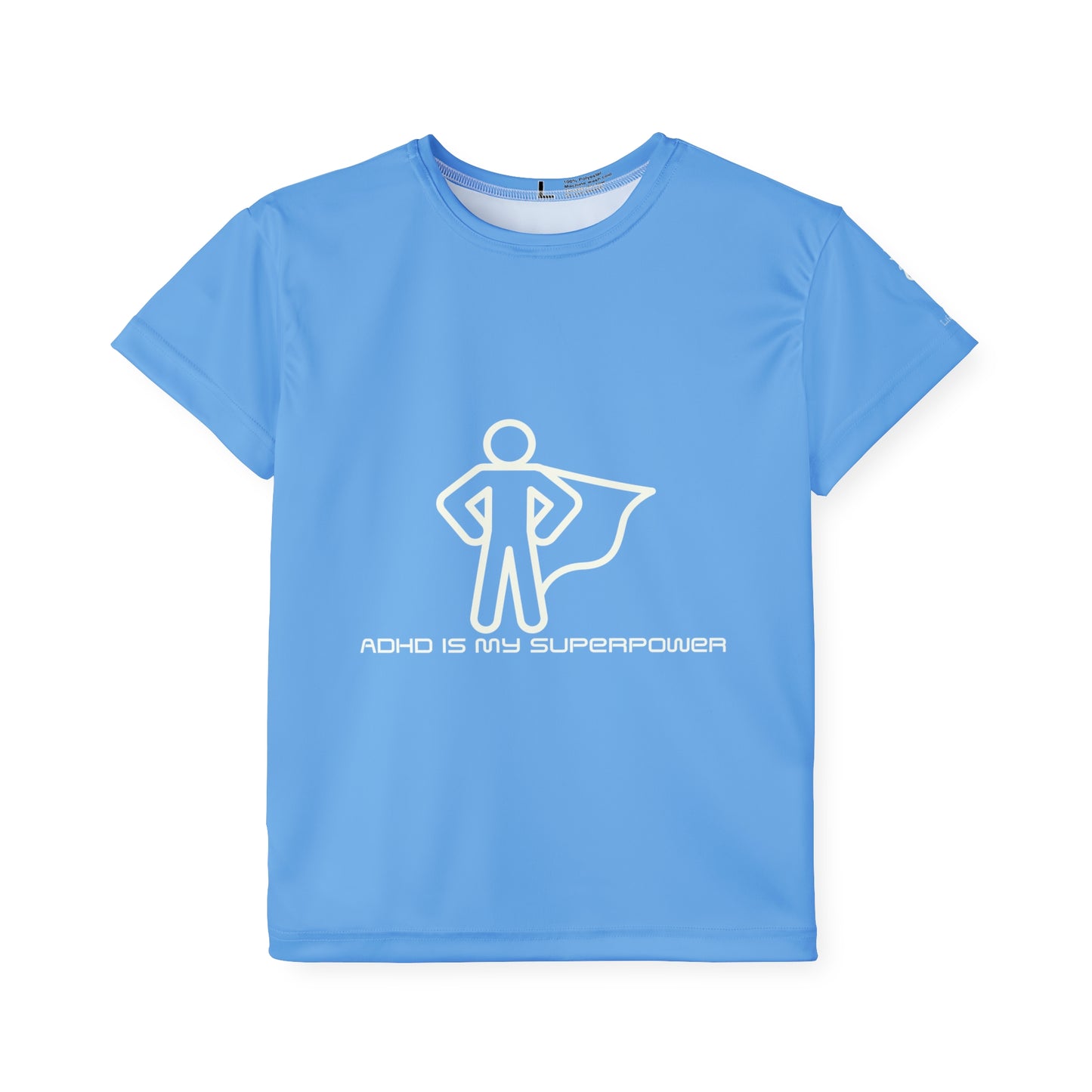 ADHD Is My Superpower Screaming Person Kids Sports Shirt (AOP)