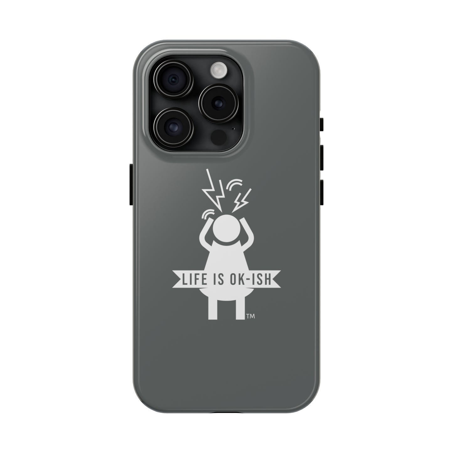 Screaming Woman Tough iPhone Case in Slate