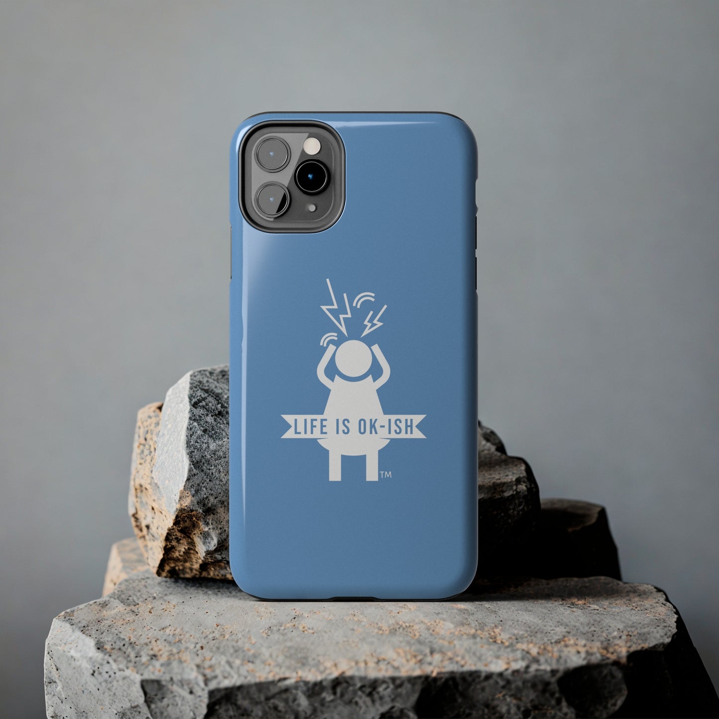 Screaming Woman Tough iPhone Case in Pebble