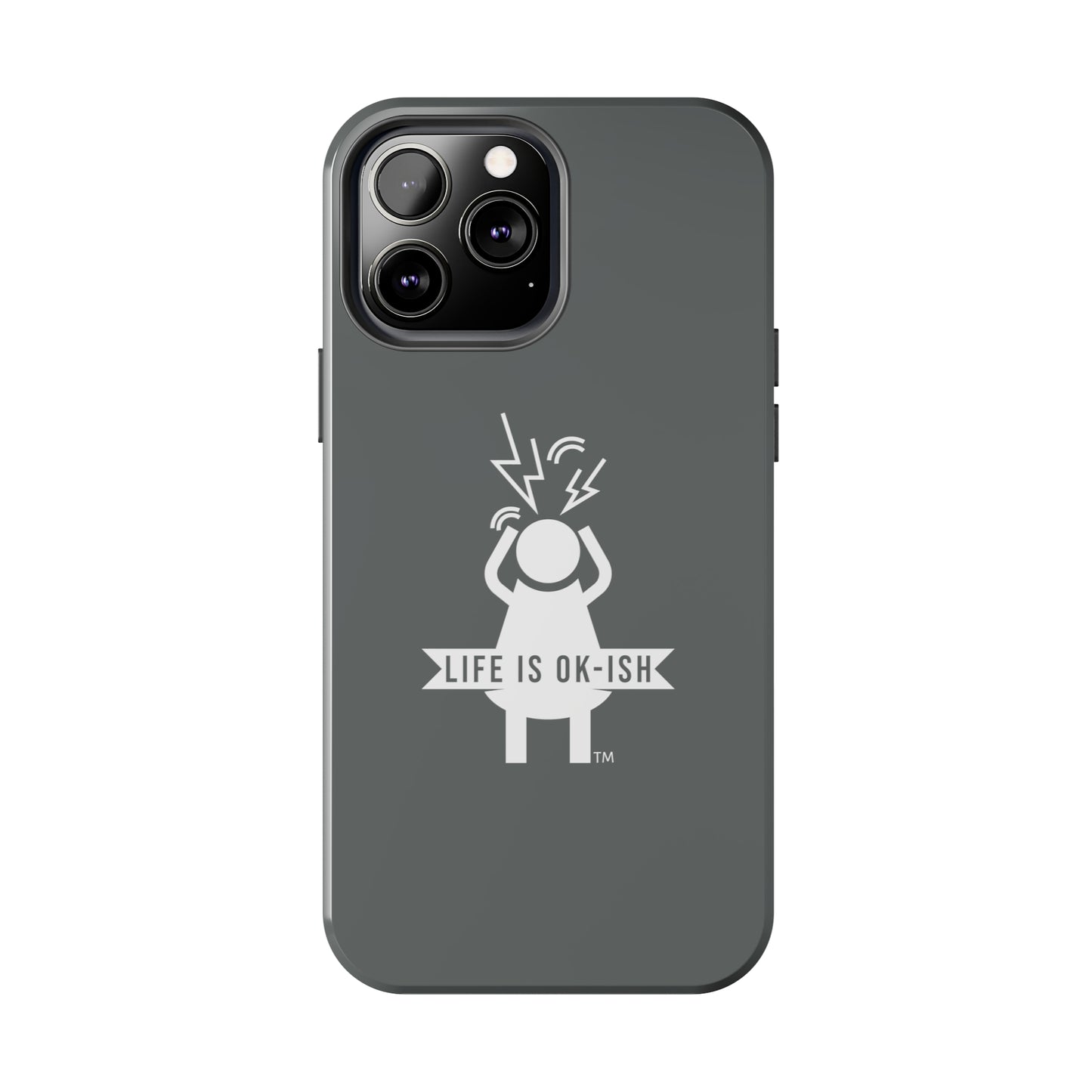 Screaming Woman Tough iPhone Case in Slate