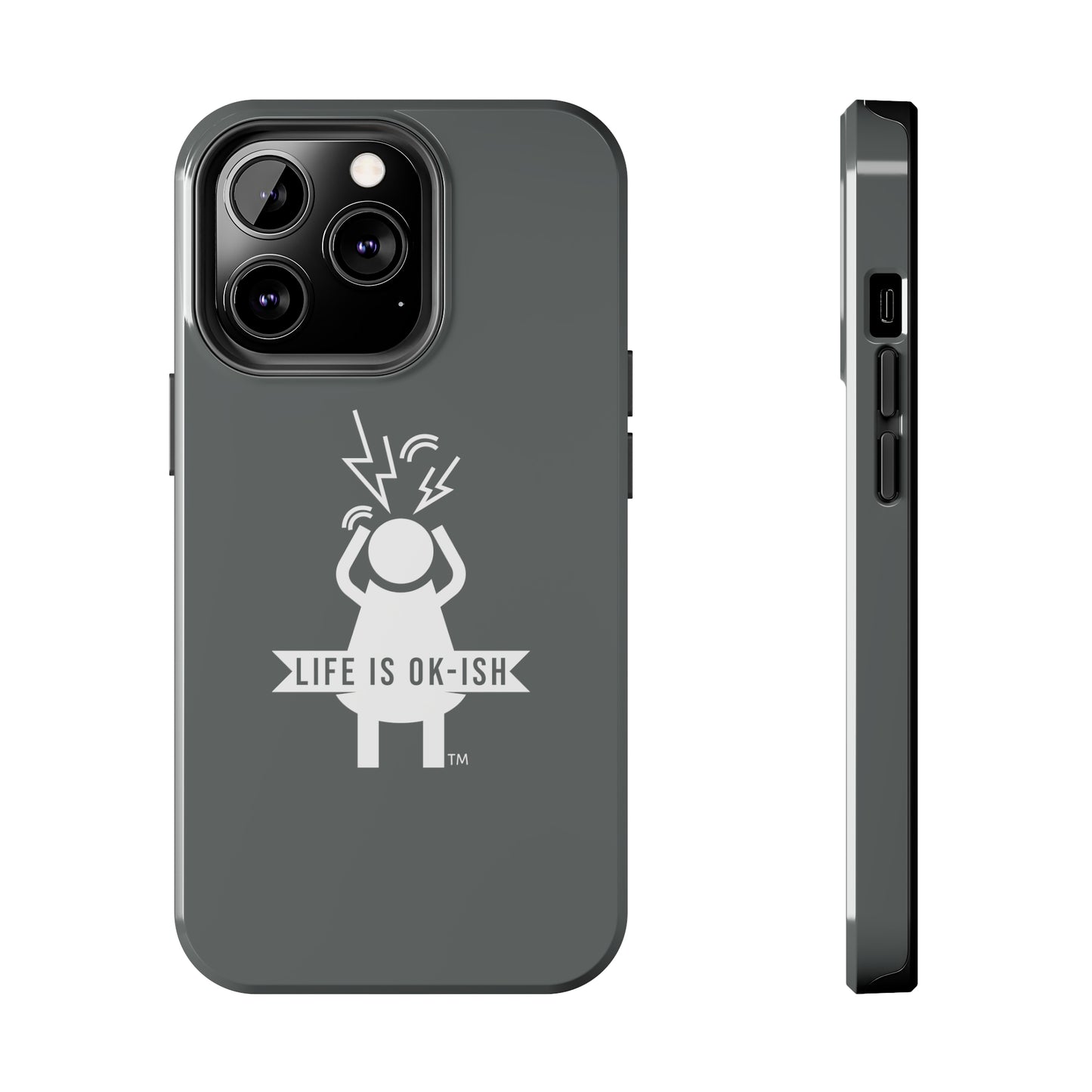 Screaming Woman Tough iPhone Case in Slate