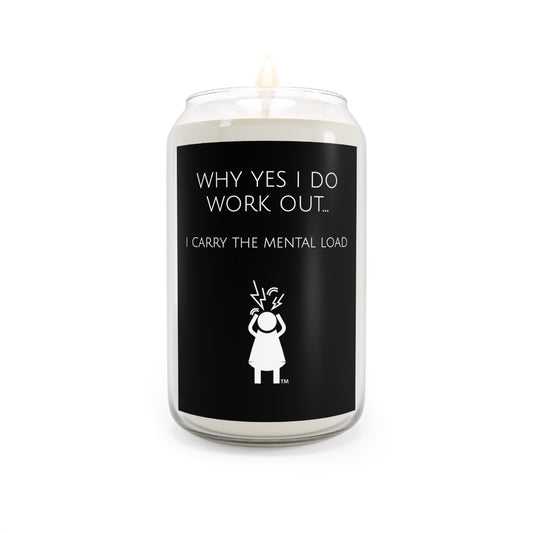 Why Yes I Do Work Out Screaming Woman Scented Candle, 13.75oz