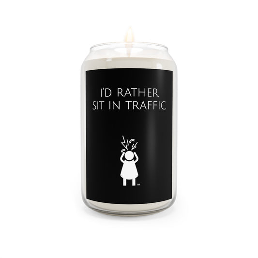 I'd Rather Sit In Traffic Screaming Woman Scented Candle, 13.75oz