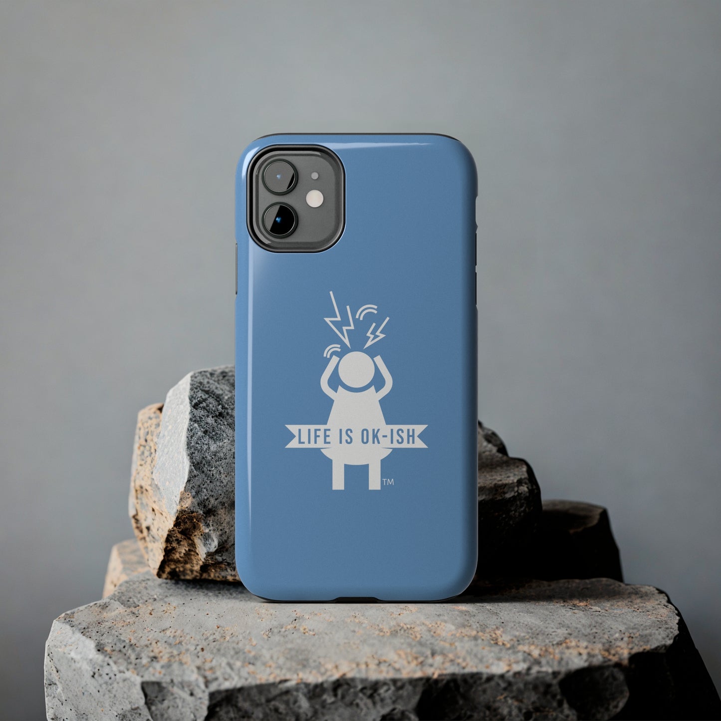 Screaming Woman Tough iPhone Case in Pebble