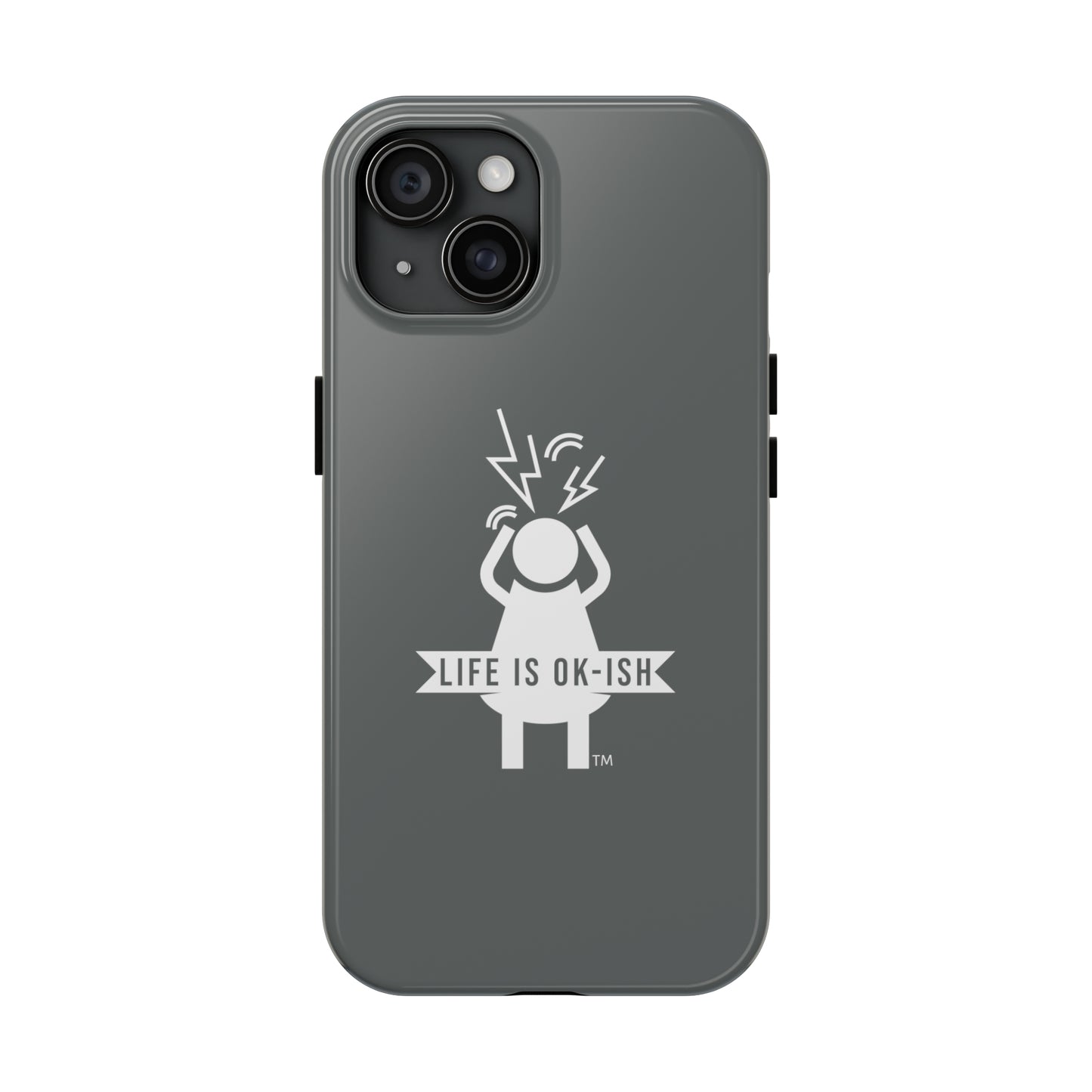 Screaming Woman Tough iPhone Case in Slate