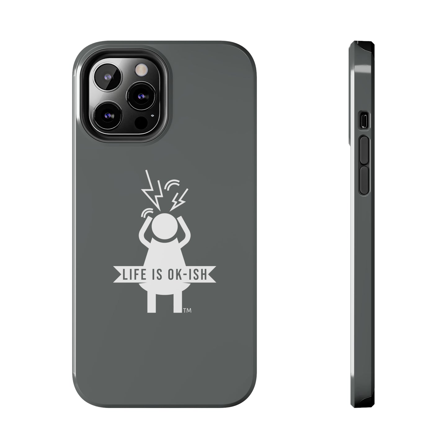 Screaming Woman Tough iPhone Case in Slate