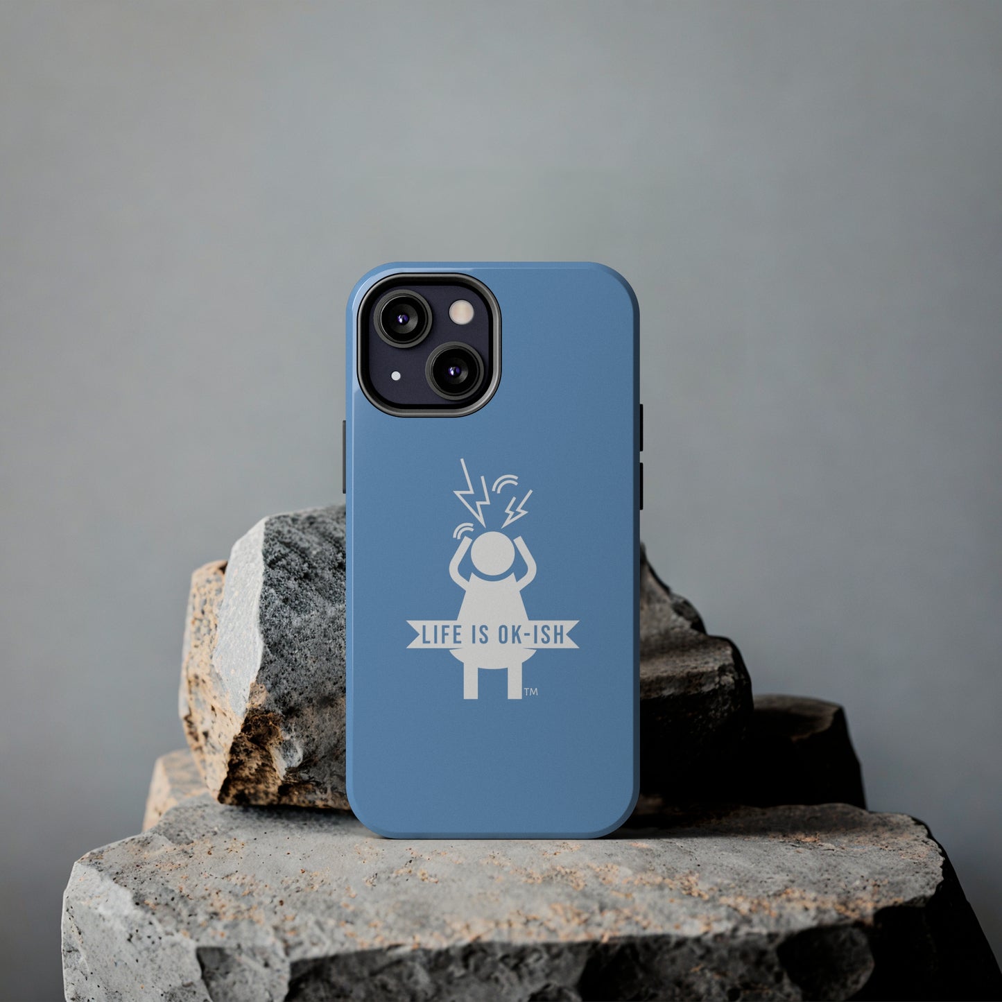 Screaming Woman Tough iPhone Case in Pebble