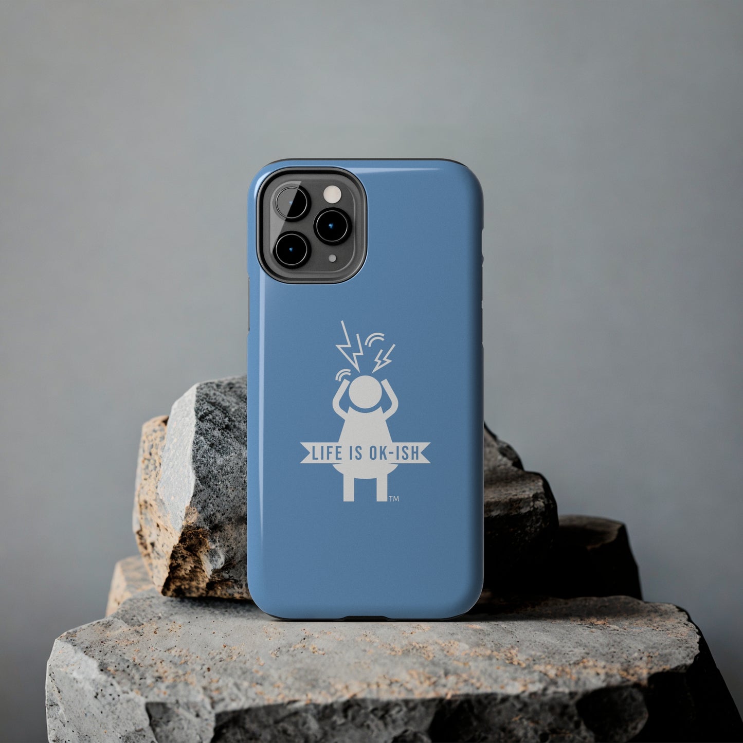 Screaming Woman Tough iPhone Case in Pebble