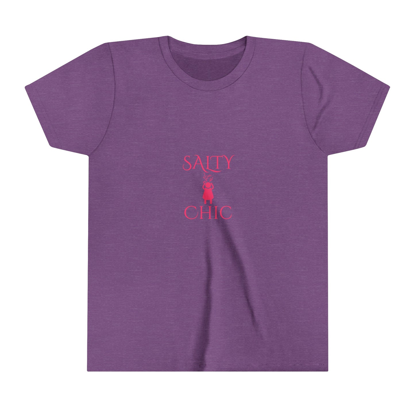 Salty Chic Screaming Woman Young Girls Short Sleeve Tee