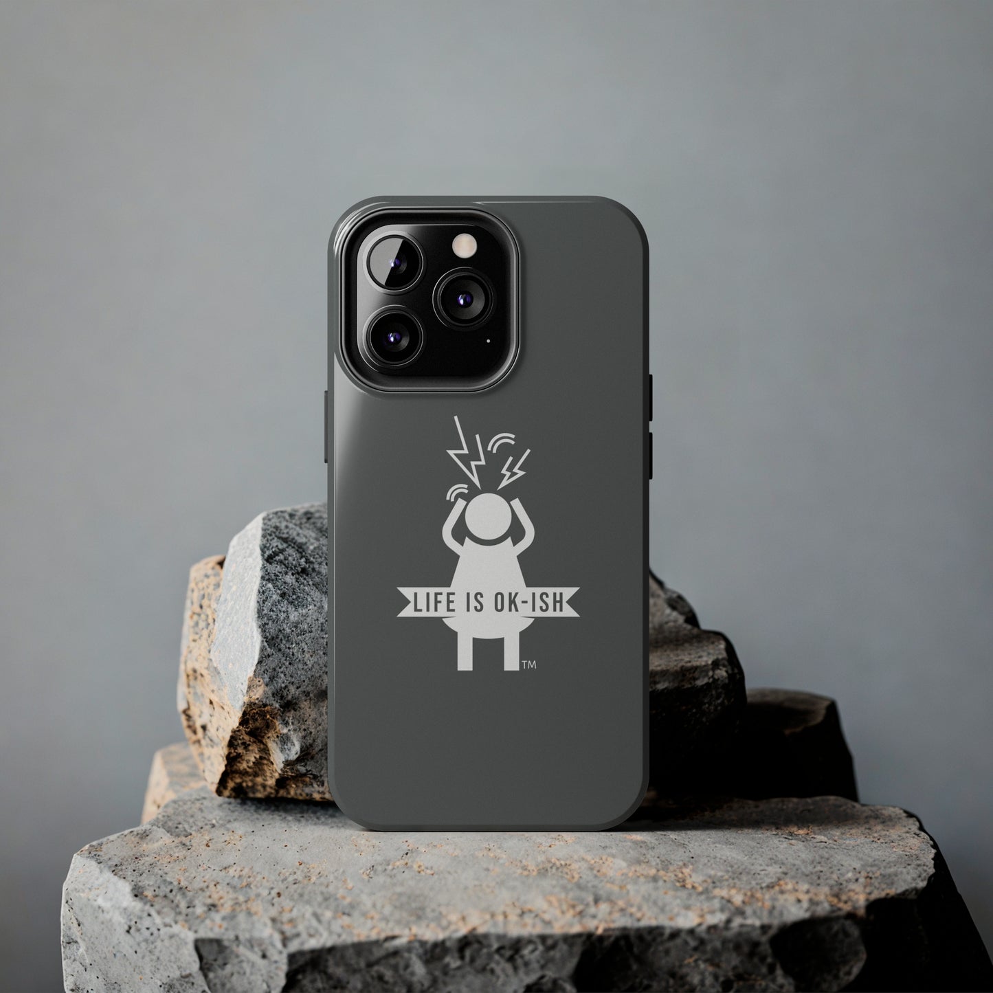 Screaming Woman Tough iPhone Case in Slate