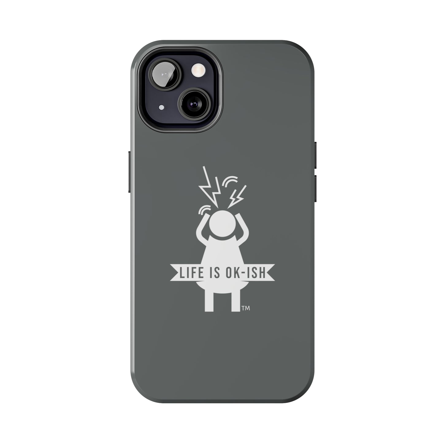 Screaming Woman Tough iPhone Case in Slate