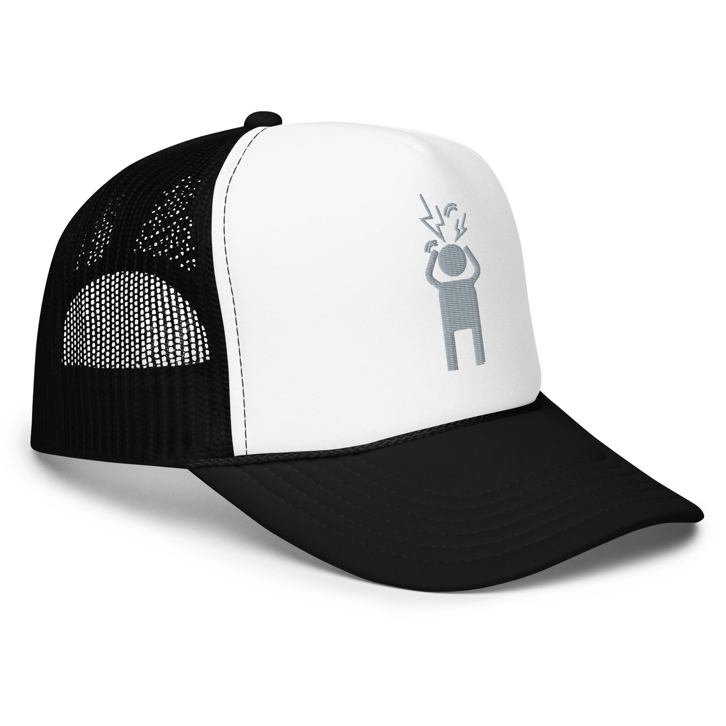 Screaming Person Embroidered Trucker Hat