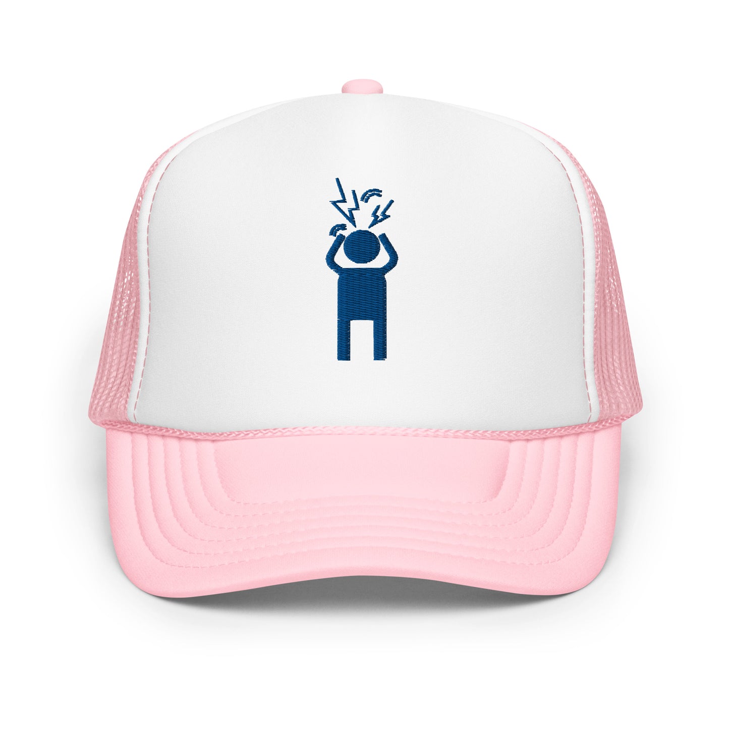 Screaming Person Embroidered Trucker Hat