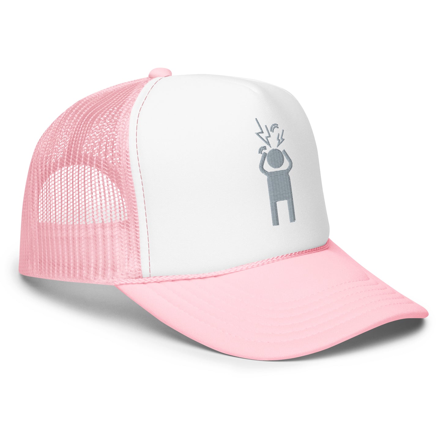 Screaming Person Embroidered Trucker Hat