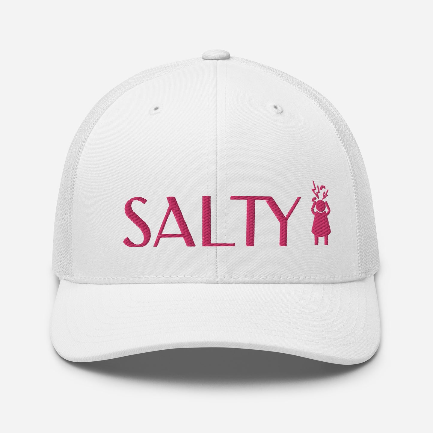 Salty Screaming Woman Embroidered Trucker Cap